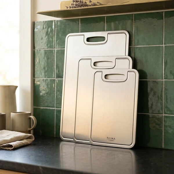 Koretitanium Certified Pure Titanium Cutting Board Set (S+M+L)