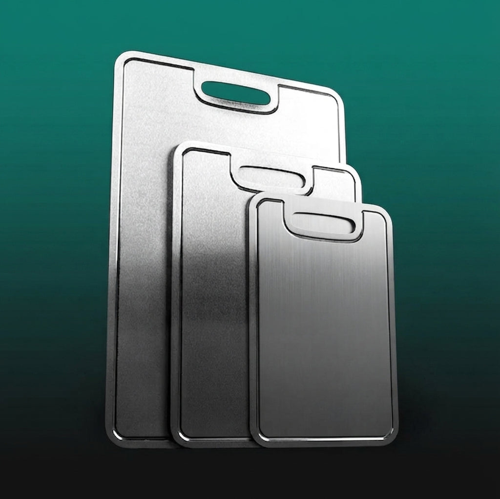 Certified Pure Titanium Cutting Board Set (S+M+L)