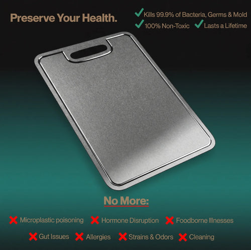 Certified Pure Titanium Cutting Board