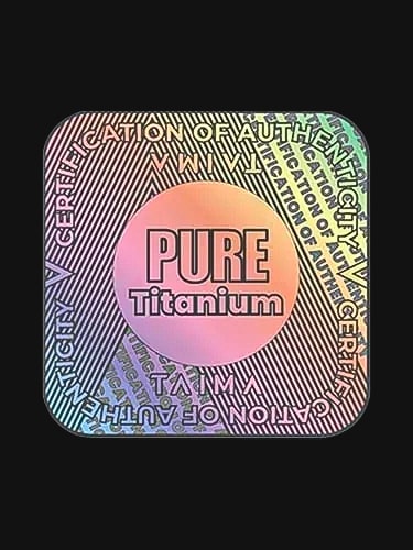 Real Pure Titanium.Real Benefits.