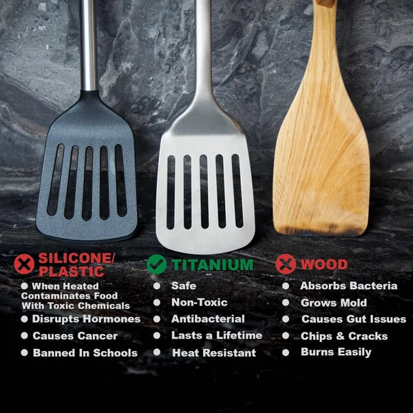 100% Pure Titanium Utensils