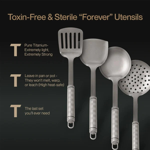 Certified Pure Titanium Utensil Set