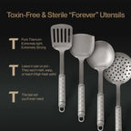 Certified Pure Titanium Utensil Set